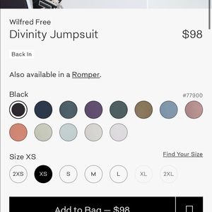 aritzia divinity romper / wilfred free